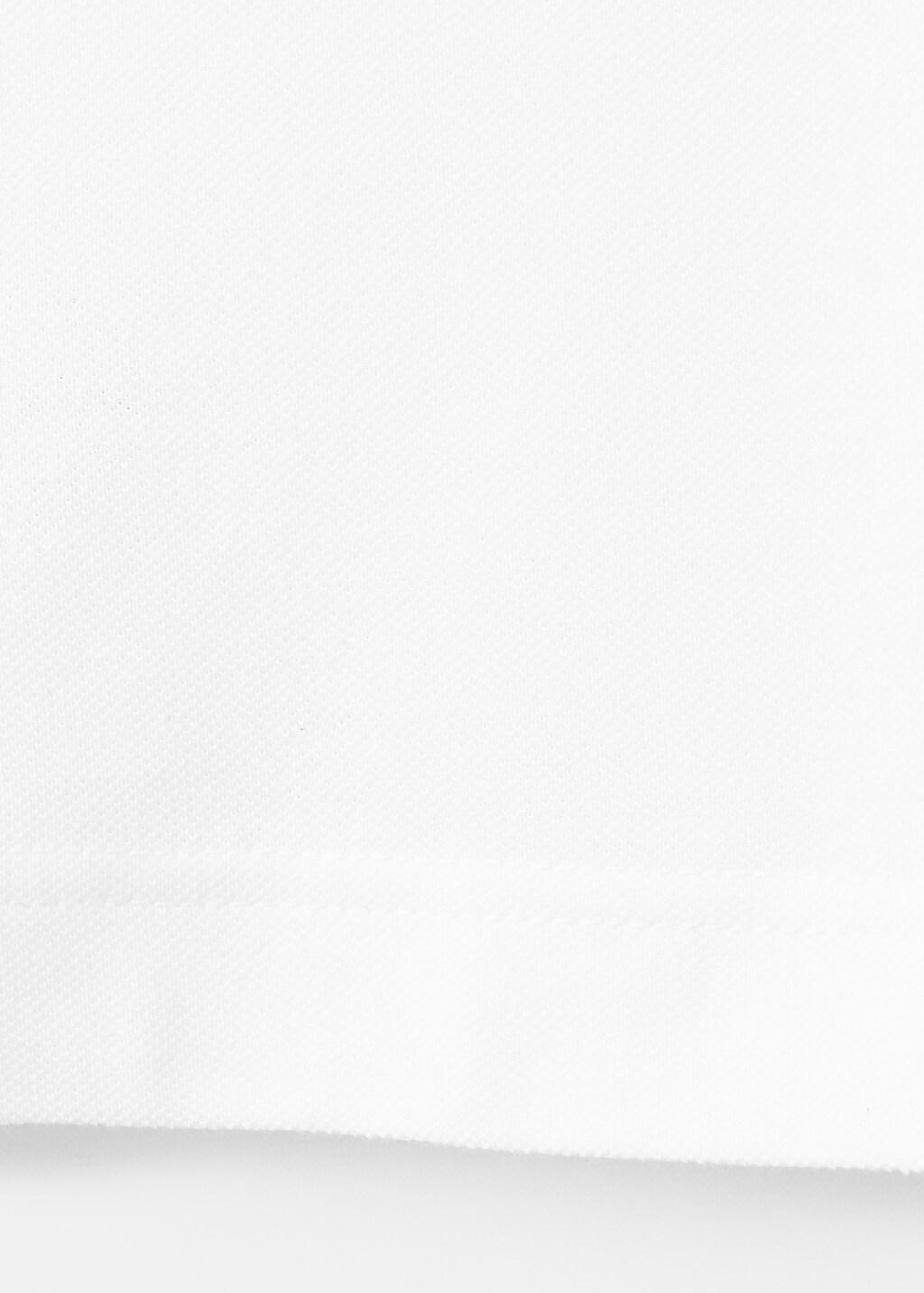 White Regular-Fit Cotton Piqu&eacute; Polo Shirt, White, large image number 5