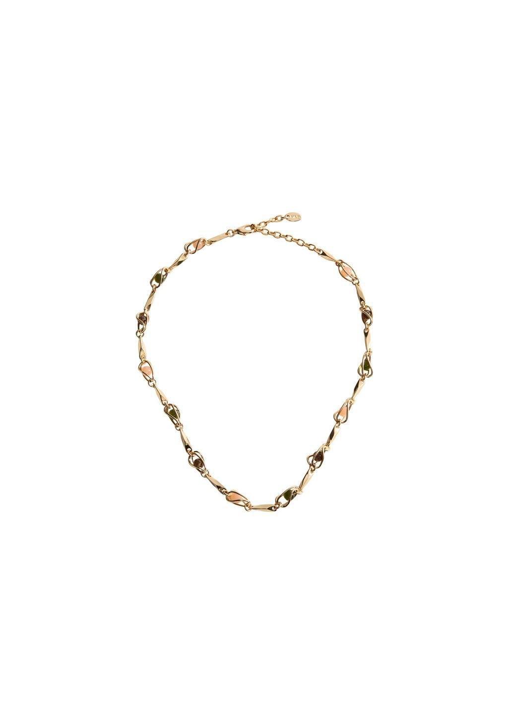 Gold Combined Beads Necklace, Gold, large image number 3