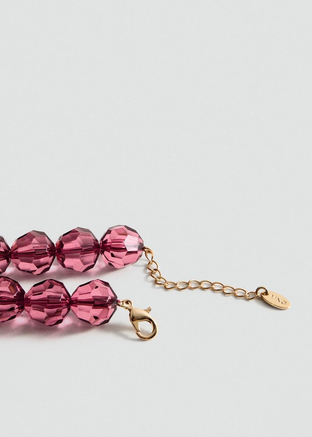 LT-PASTEL PINK Combined beads necklace, Light-Pastel Pink, large image number 1