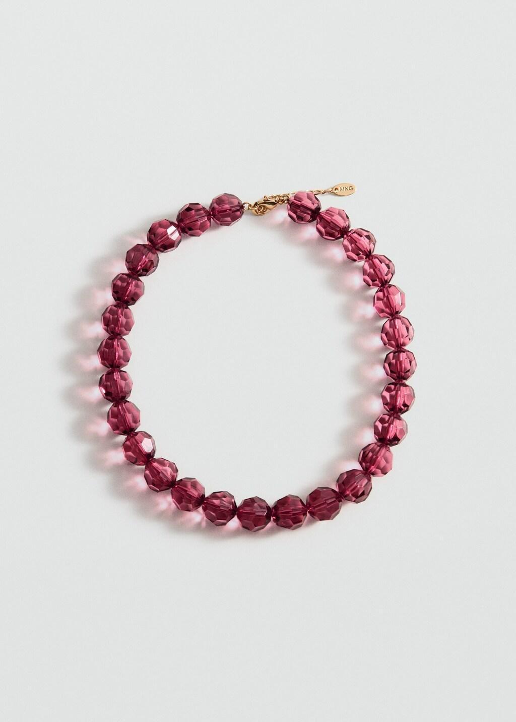 LT-PASTEL PINK Combined beads necklace, Light-Pastel Pink, large image number 4