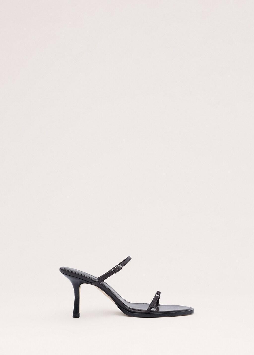 Brown 100% Leather Sandals With Buckle Straps, Dark Brown, large image number 4