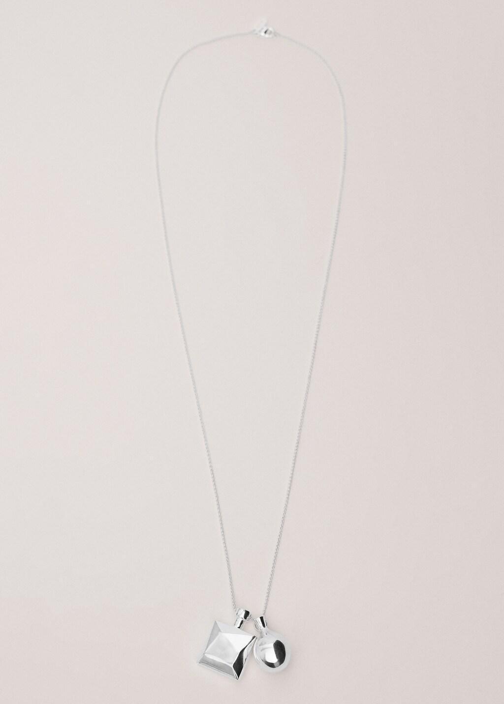 Silver Collar With Combined Geometric Adornments, Silver, large image number 4