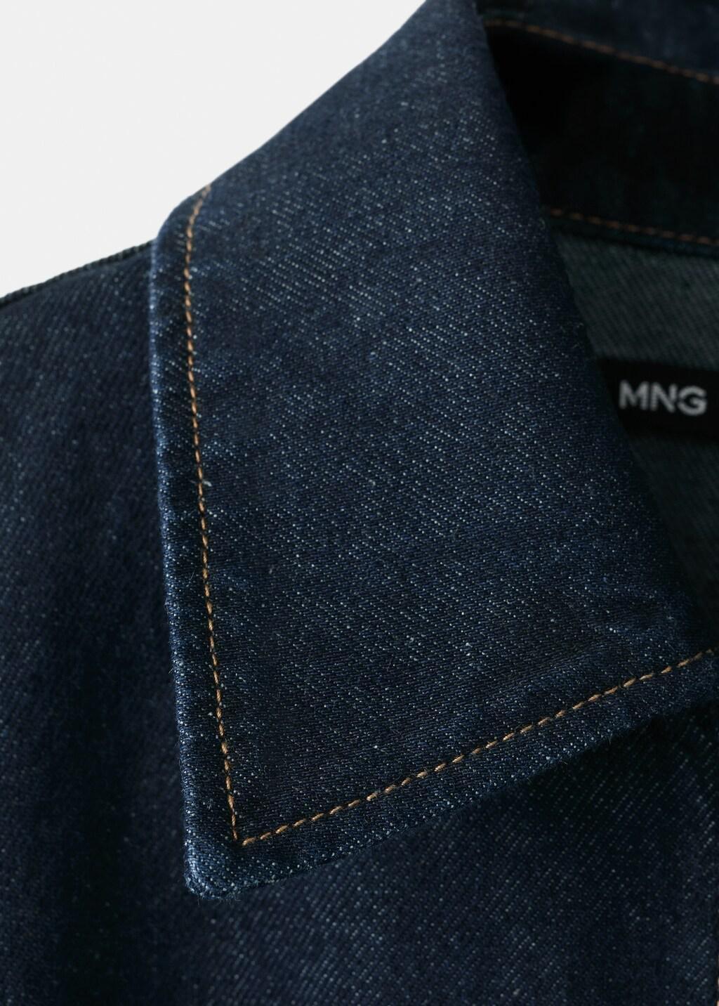 Blue Belt Denim Jumpsuit, Open Blue, large image number 1