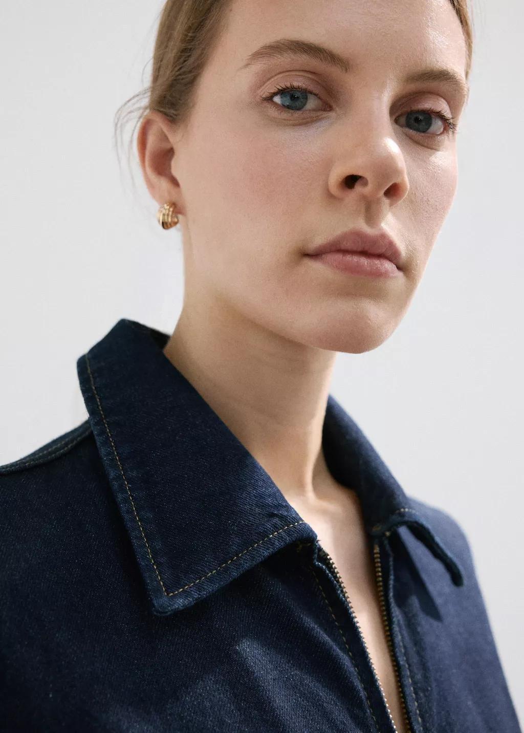 Blue Belt Denim Jumpsuit, Open Blue, large image number 4