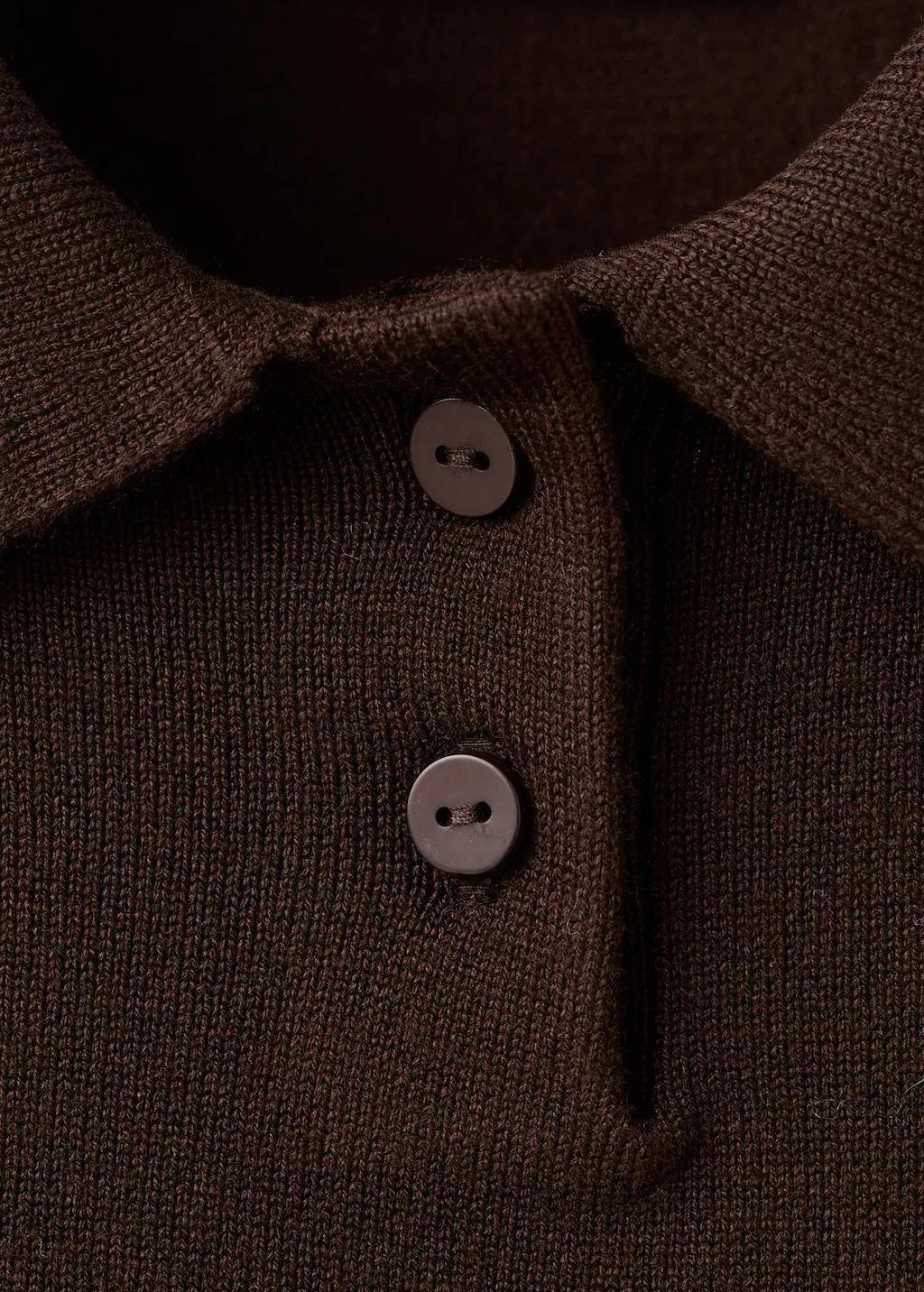 Brown Contrasting Stripes Sweater, Dark Brown, medium