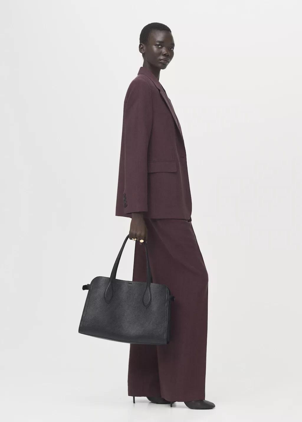 Purple Low-Rise Lyocell Trousers, Medium Purple, large image number 0