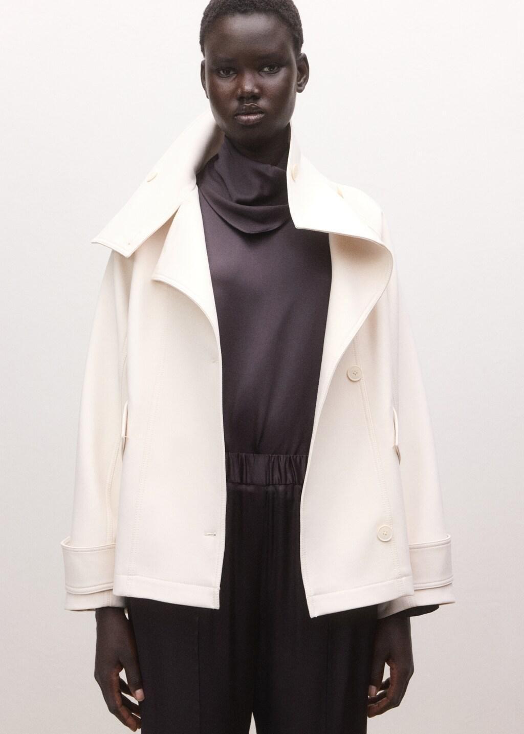 Brown Straight-Leg Trousers With Adjustable Waist, Brown, large image number 4