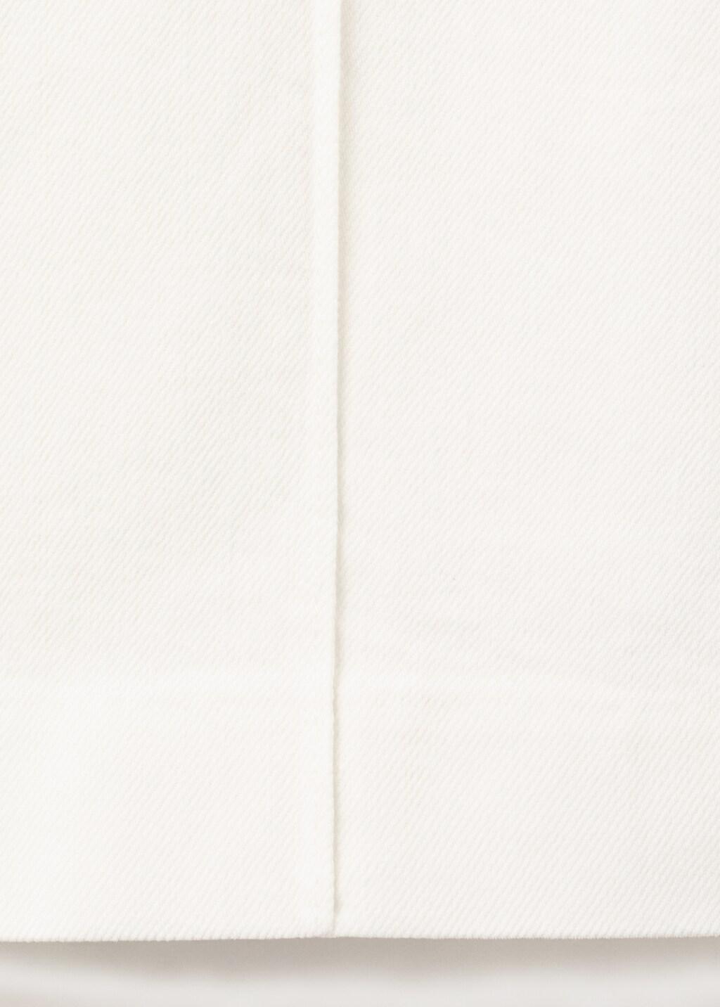 WHITE High-waisted wide leg jeans with stitching, 0201_01, large image number 5