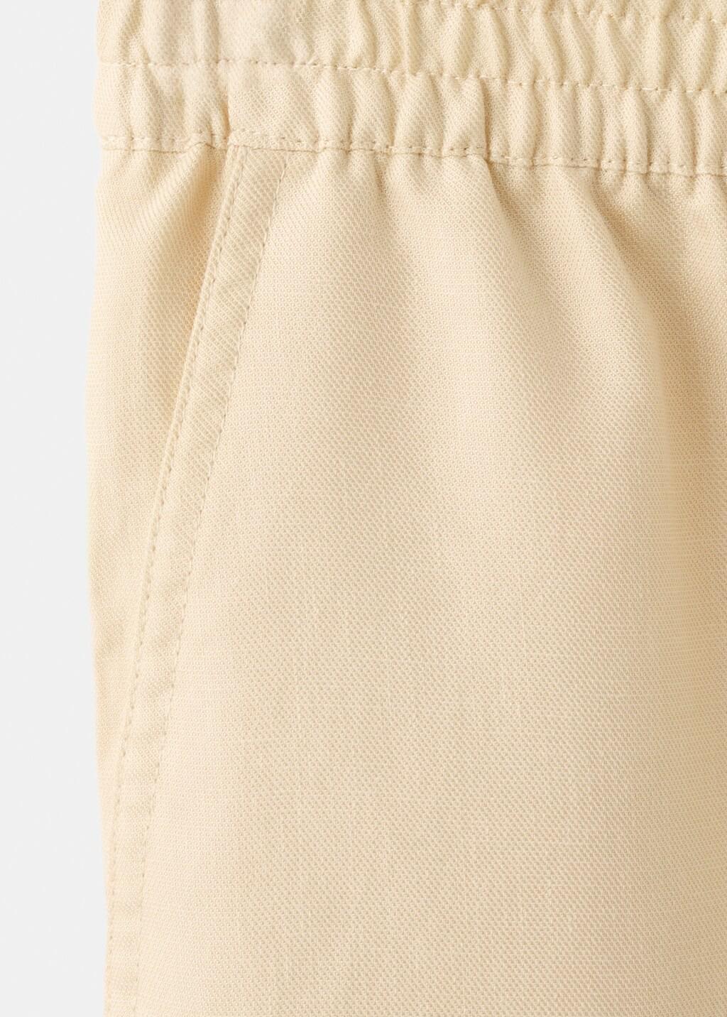 Beige Lyocell Balloon Trousers, Light Beige, medium