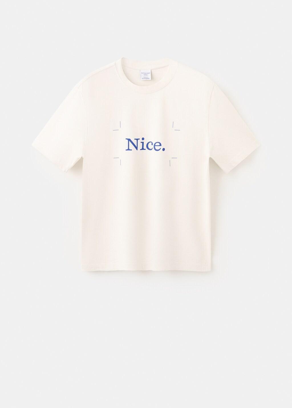 White 100% Cotton Printed T-Shirt, Natural White, large image number 8