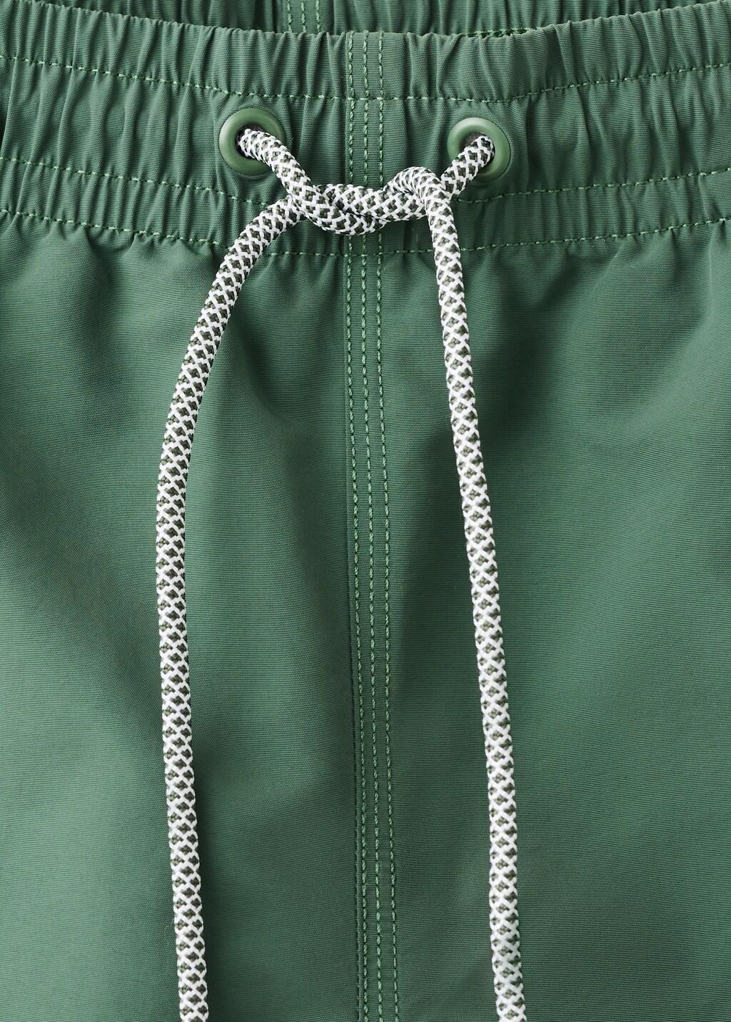 Khaki Basic Drawstring Swimsuit, 0201_37, large image number 1