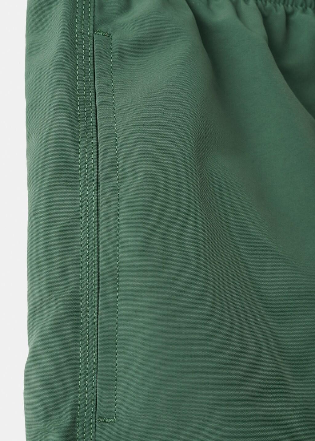 Khaki Basic Drawstring Swimsuit, 0201_37, large image number 5