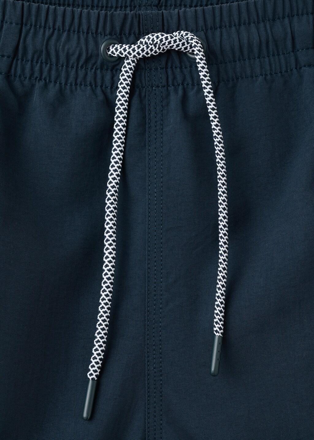 Navy Basic Drawstring Swimsuit, 0201_56, medium