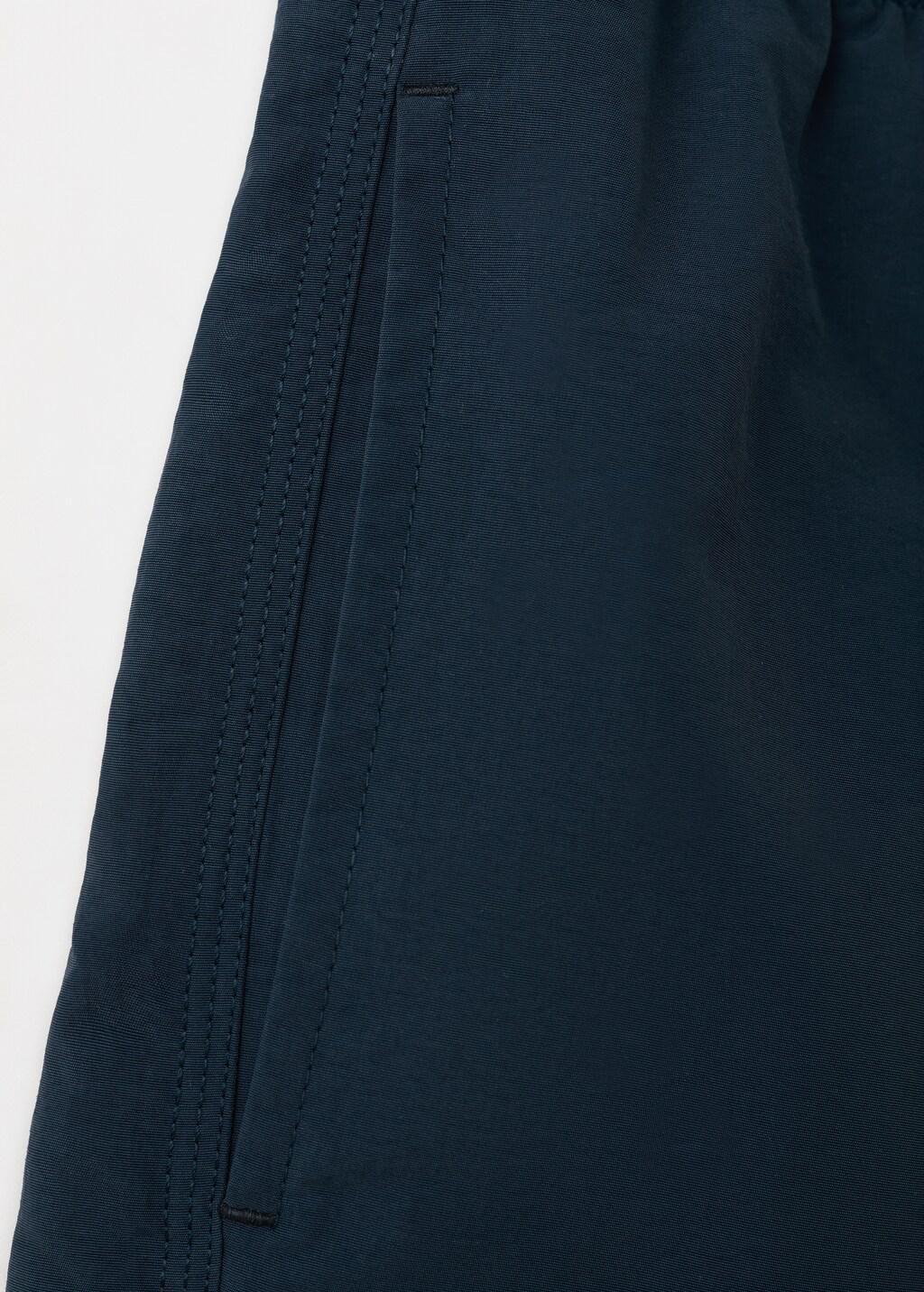 Navy Basic Drawstring Swimsuit, 0201_56, large image number 5