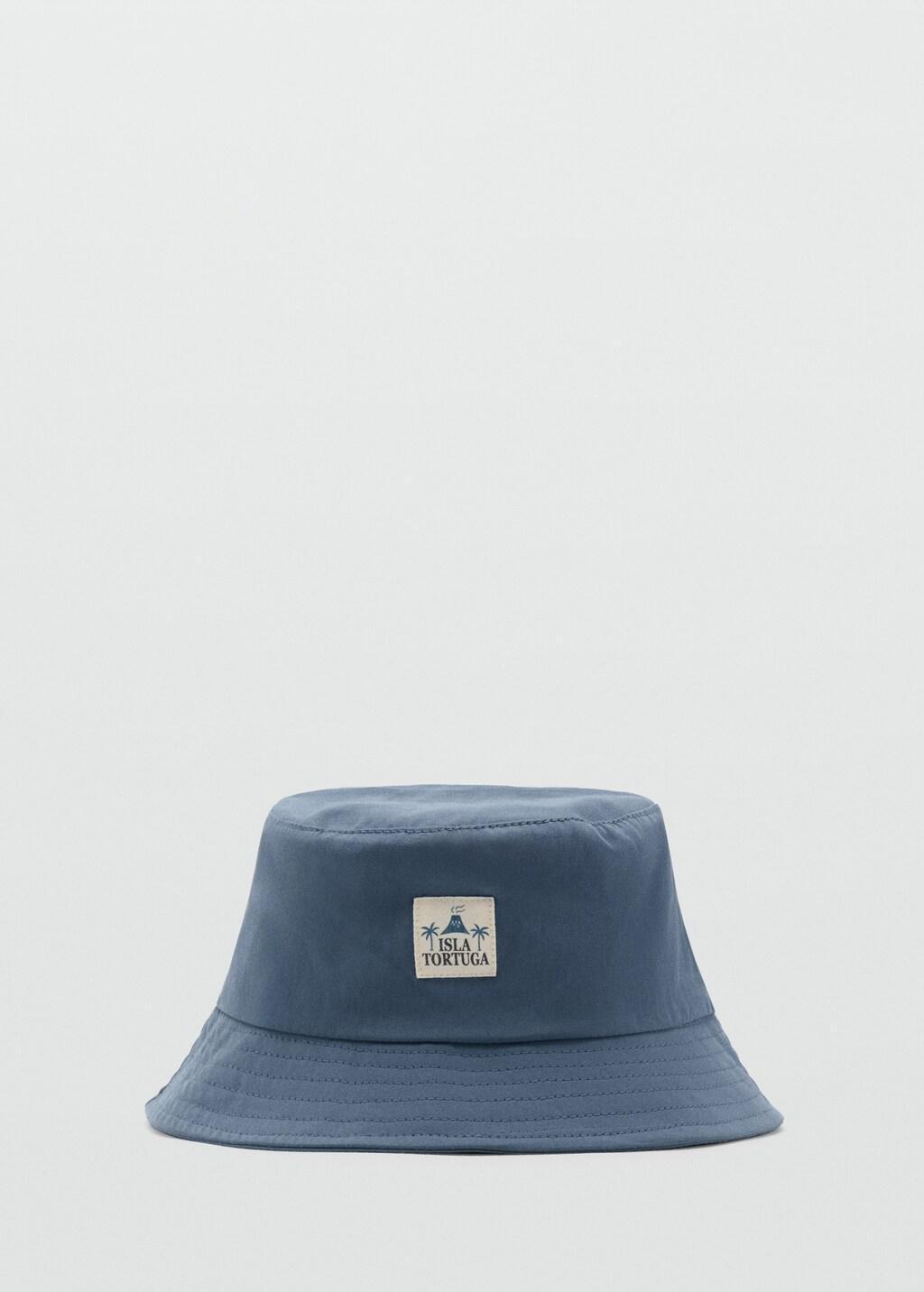 Blue Embroidered Bucket Hat, Baby Boy, Medium Blue, large image number 5