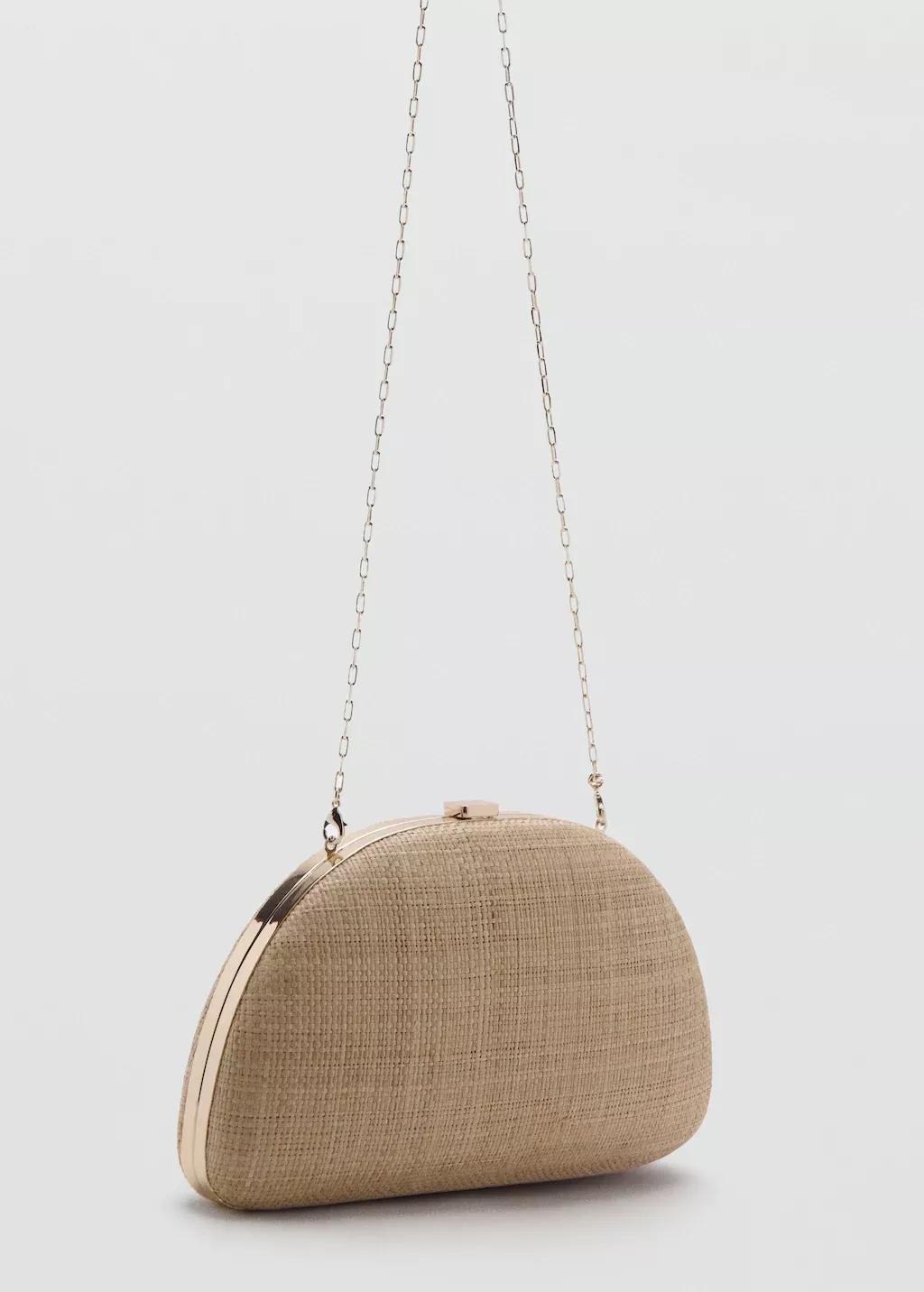 Beige Natural Fiber Clutch Bag, 0201_08, large image number 0