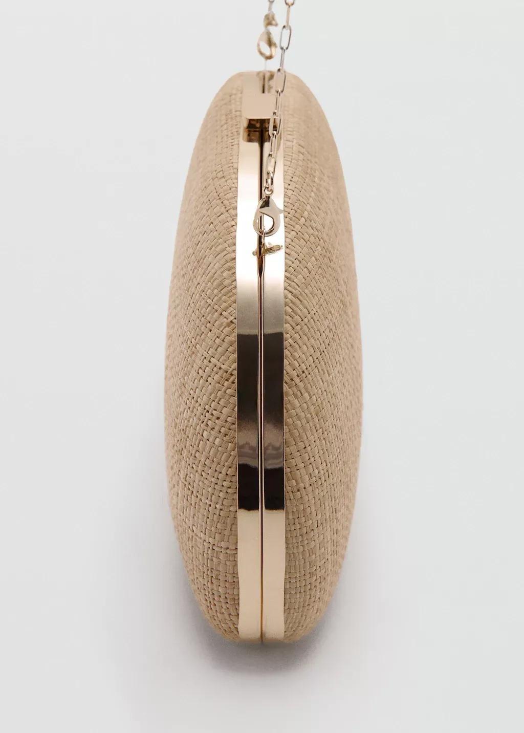 Beige Natural Fiber Clutch Bag, 0201_08, large image number 1