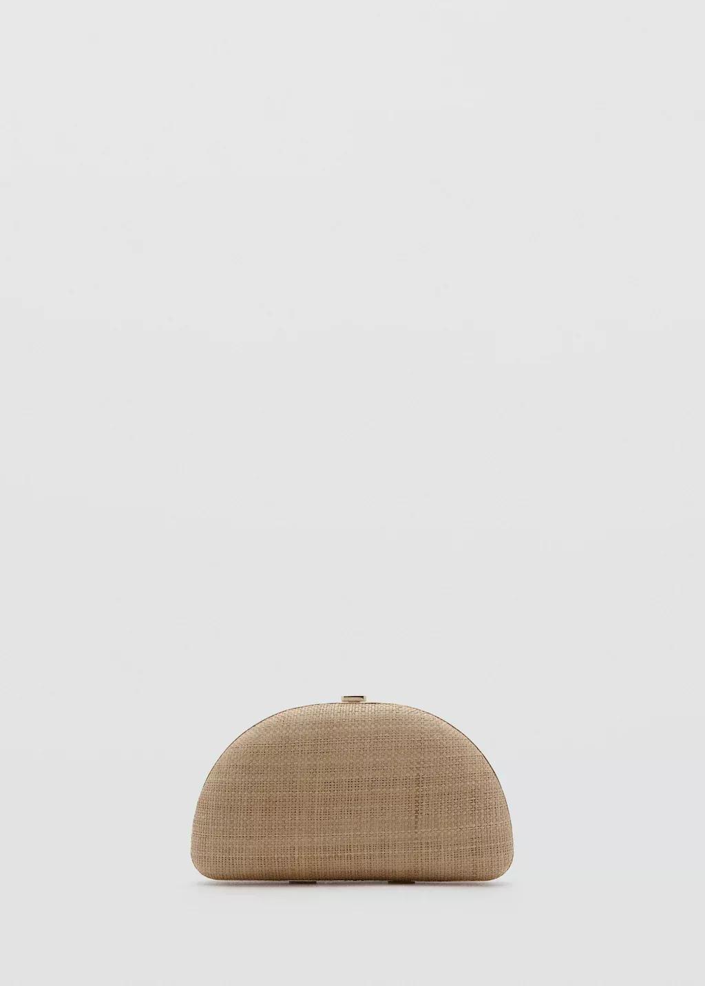 Beige Natural Fiber Clutch Bag, 0201_08, large image number 3