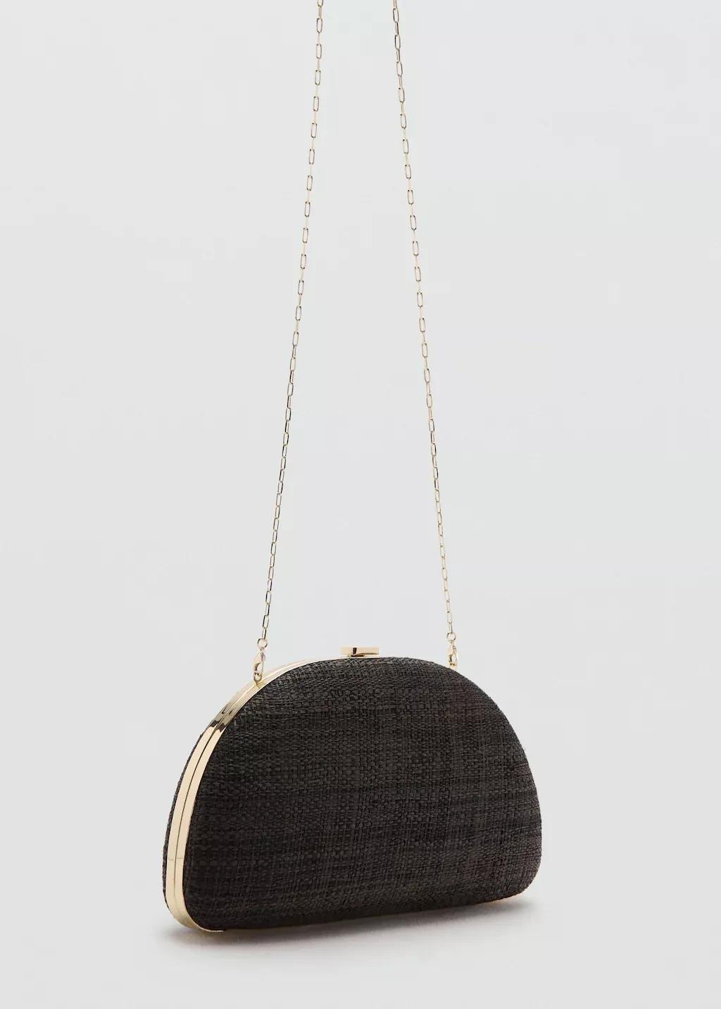 Brown Natural Fiber Clutch Bag, 0201_32, large image number 0