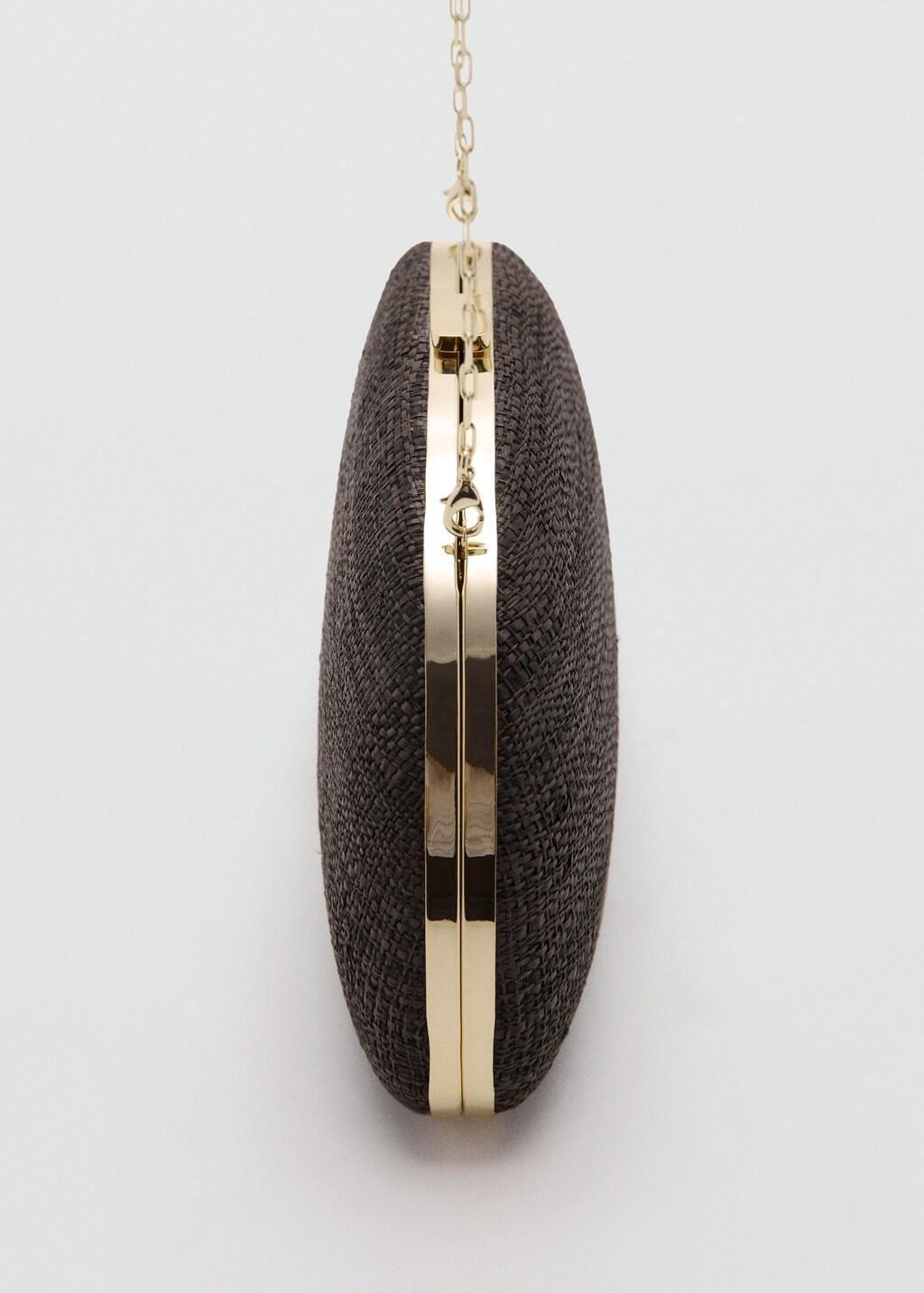 Brown Natural Fiber Clutch Bag, 0201_32, large image number 1