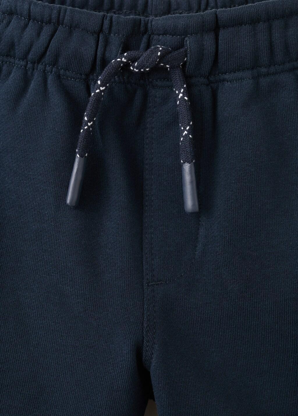 Navy Drawstring Cargo Bermuda Shorts, Kids Boyss, Navy, large image number 1
