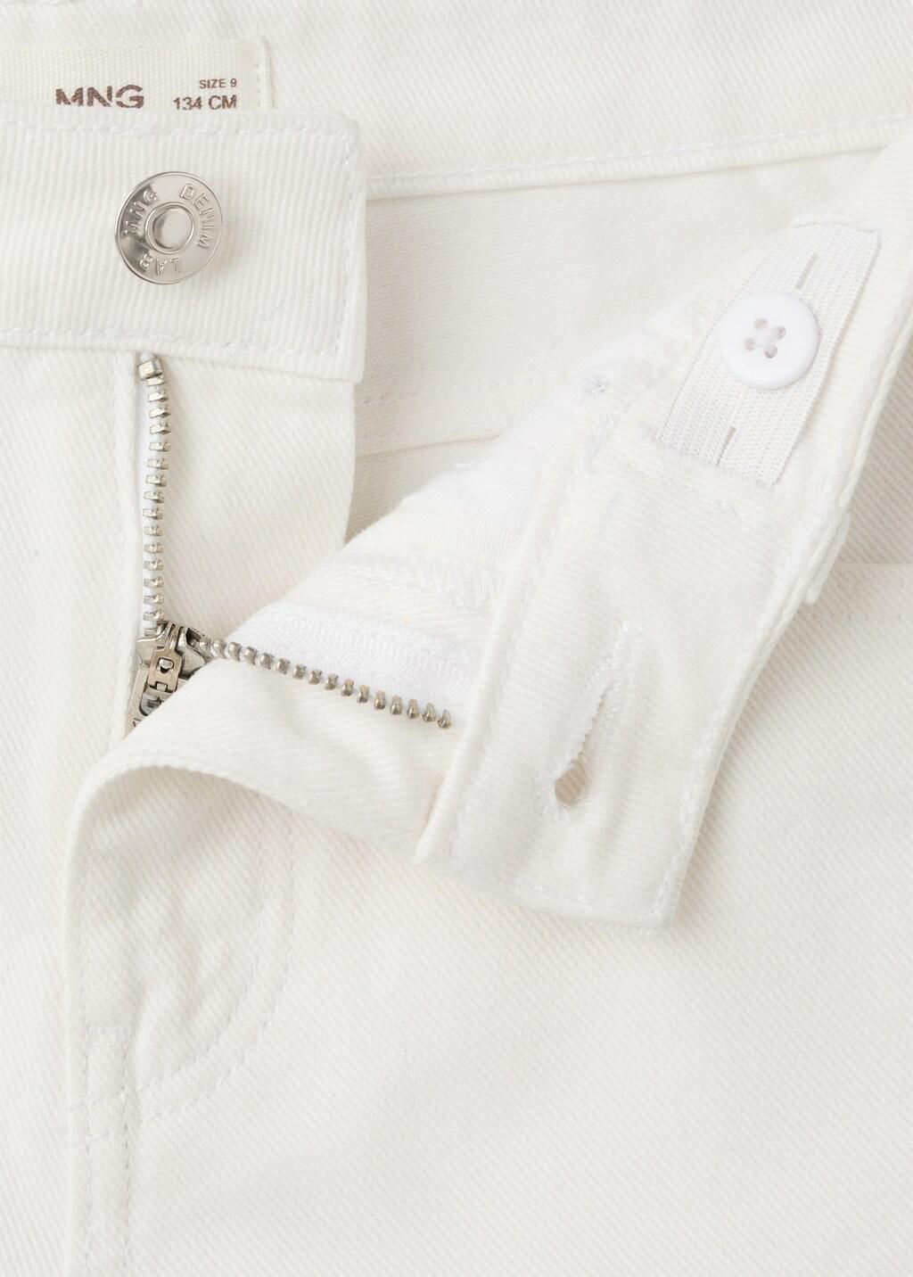 White Denim Bermuda Shorts, Kids Boy, 0201_01, large image number 1
