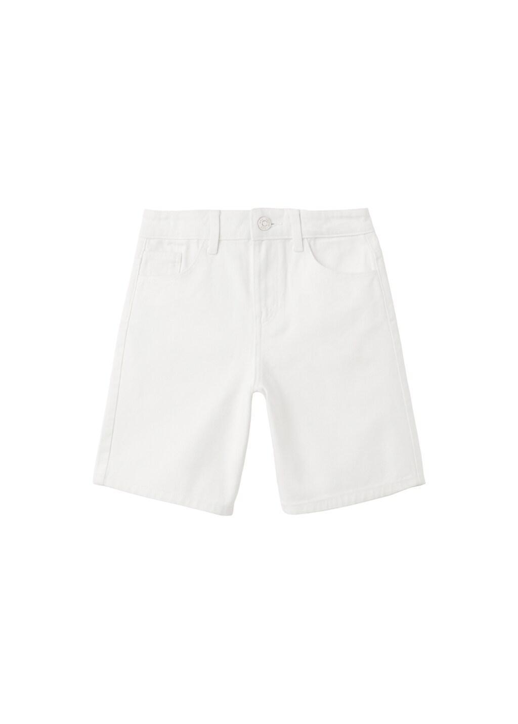White Denim Bermuda Shorts, Kids Boy, 0201_01, large image number 5