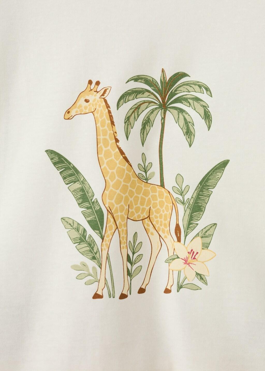 White Printed Short Pyjamas, Kids Girl, 0201_02, medium