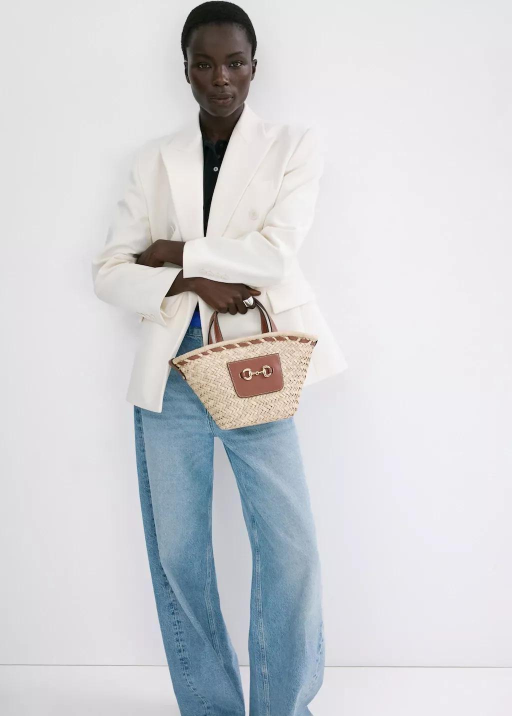 Brown Small Natural Fibre Basket, 0201_CU, large image number 0