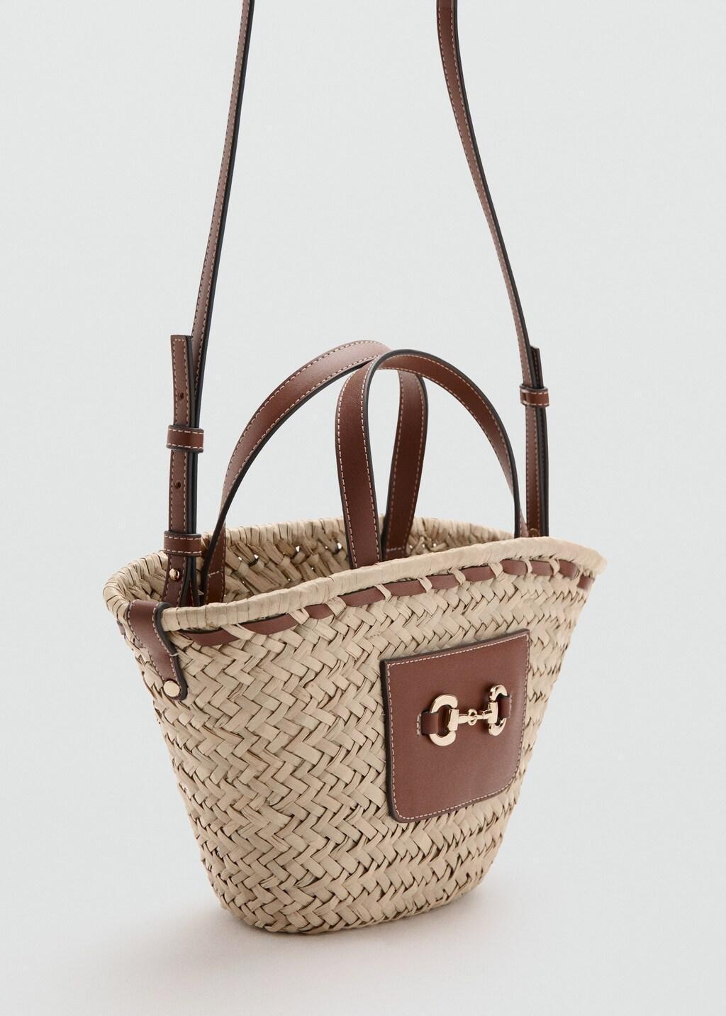 Brown Small Natural Fibre Basket, 0201_CU, large image number 1