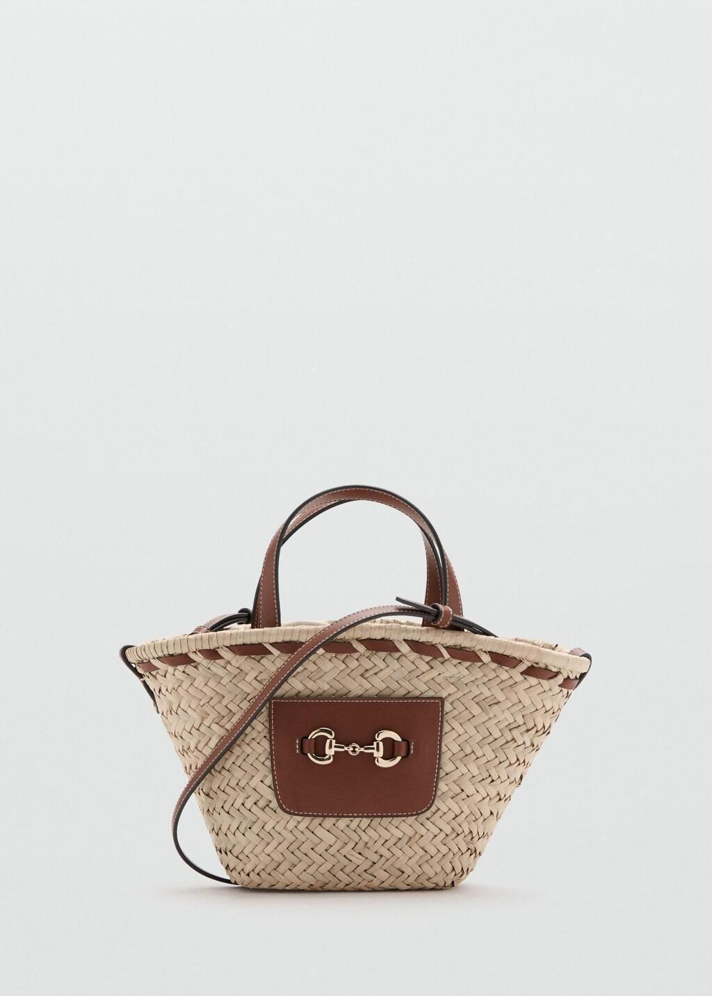 Brown Small Natural Fibre Basket, 0201_CU, large image number 4