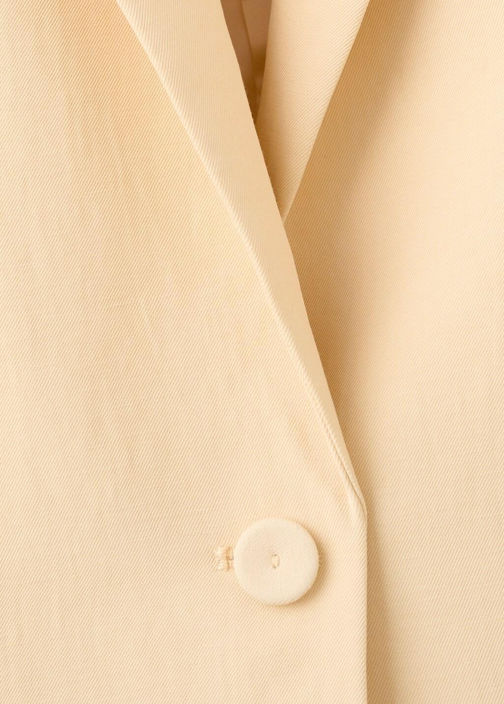 Yellow Linen Suit Jacket, 0201_12, large image number 4