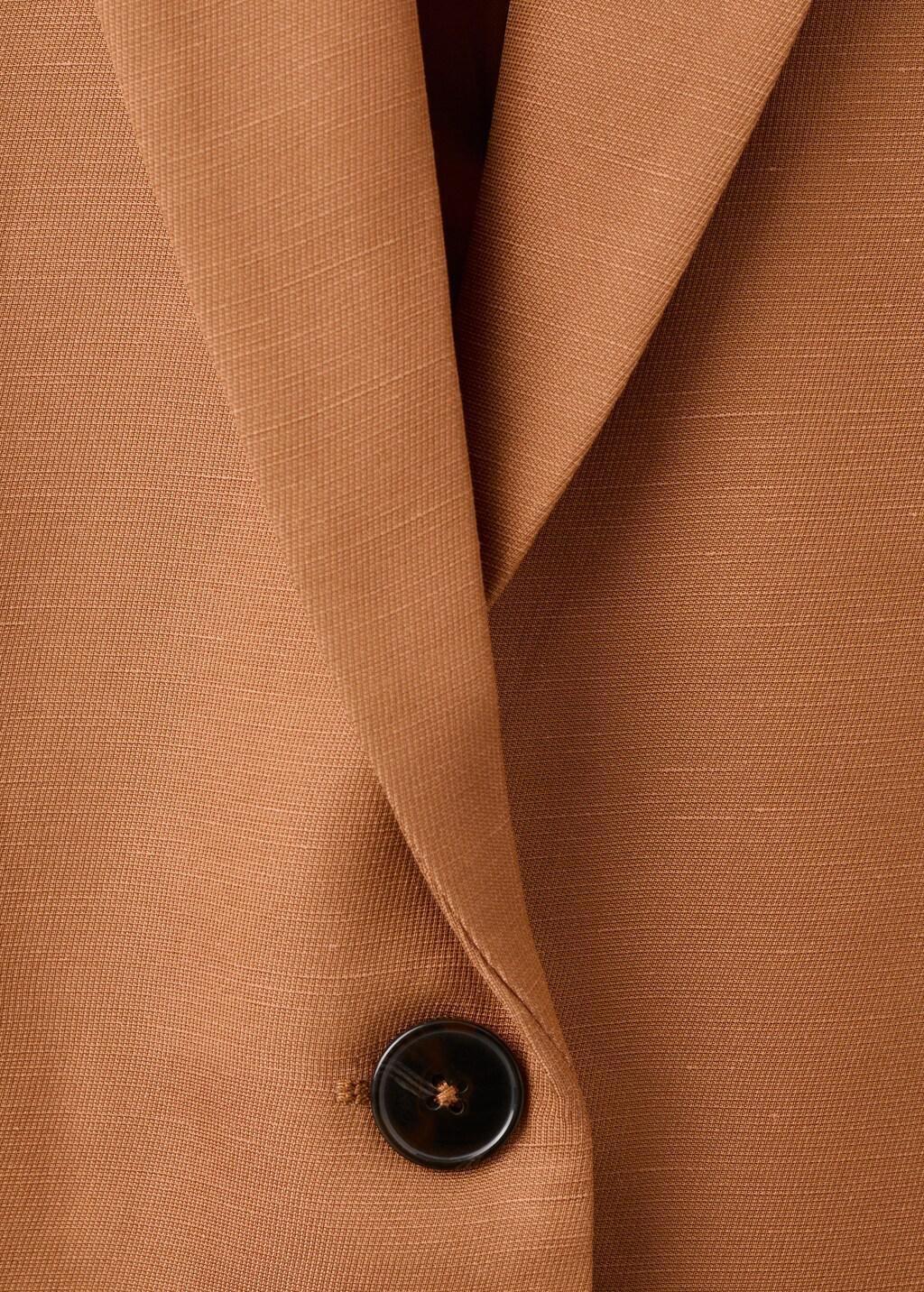 Orange Straight-Fit Suit Blazer, 0201_79, large image number 1