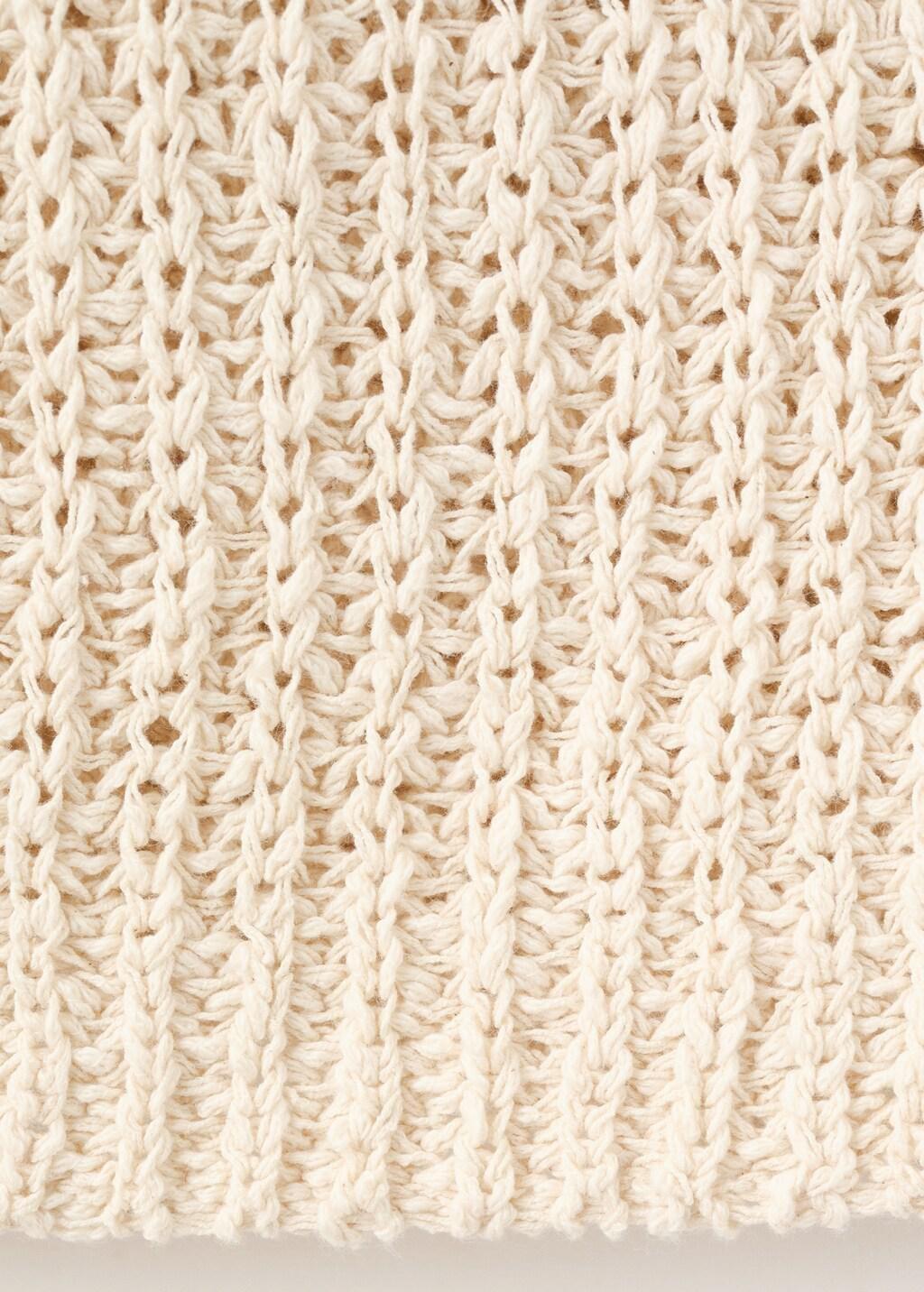 Brown Lt Pastel Round-Neck Knitted Top, Light Pastel Brown, large image number 4