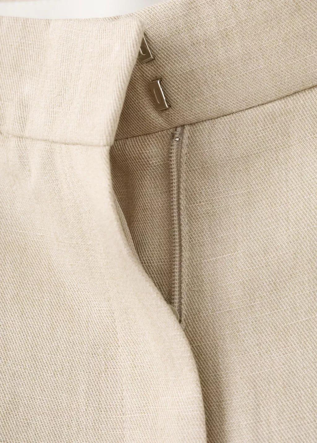 Brown Lt Pastel Straight Mid-Rise Suit Trousers, Light Pastel Brown, large image number 5