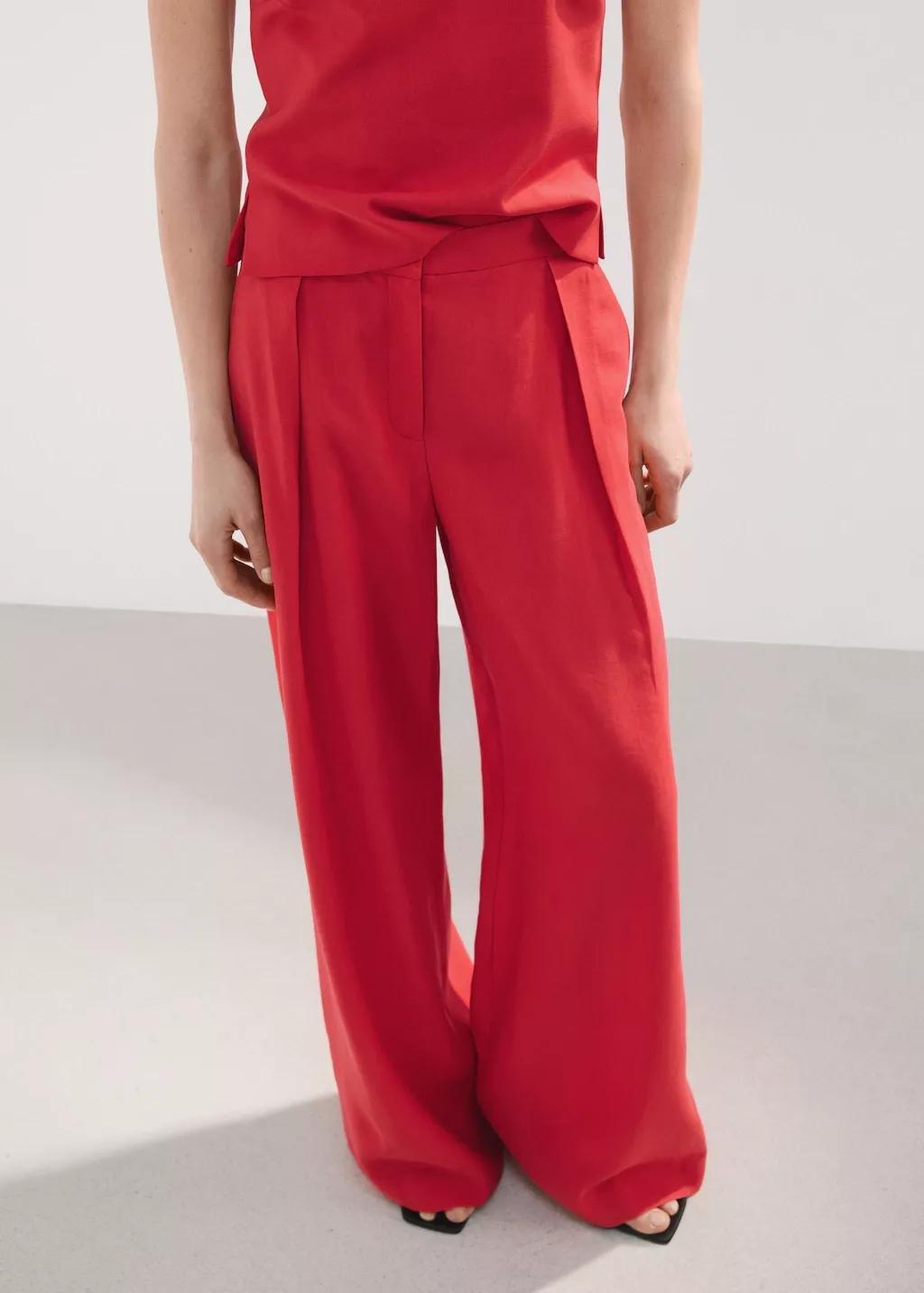 RED Straight-fit lyocell trousers, 0201_70, large image number 3