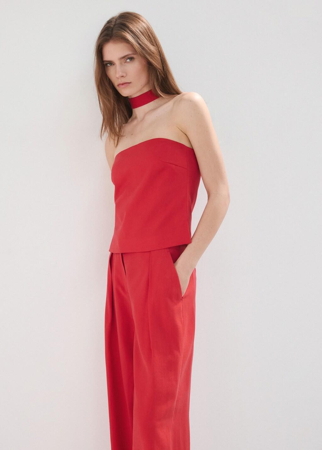 RED Straight-fit lyocell trousers, 0201_70, large image number 4