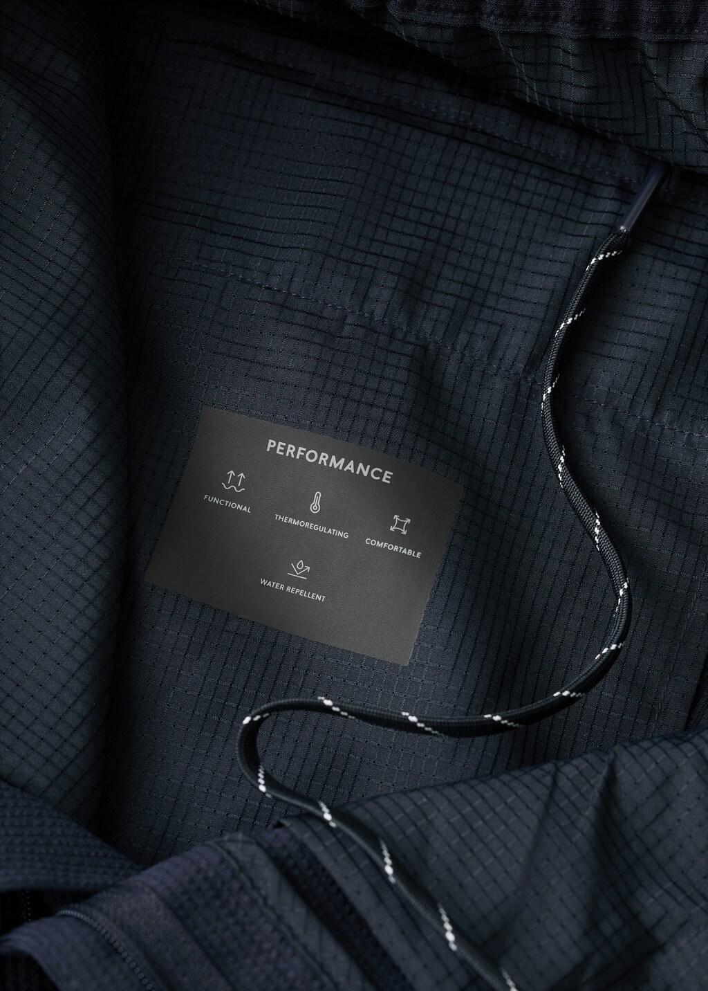 Navy Stretch-Fabric Slim-Fit Trousers, Navy, large image number 5