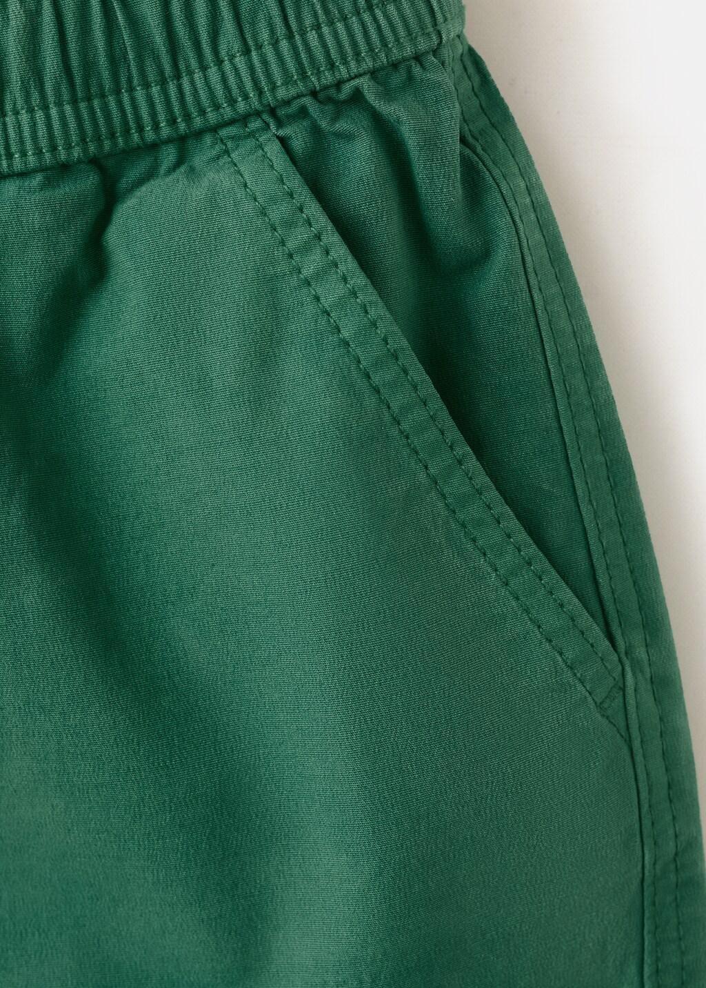 Green Cotton Shorts With Drawstring, Baby Boy, Green, large image number 4