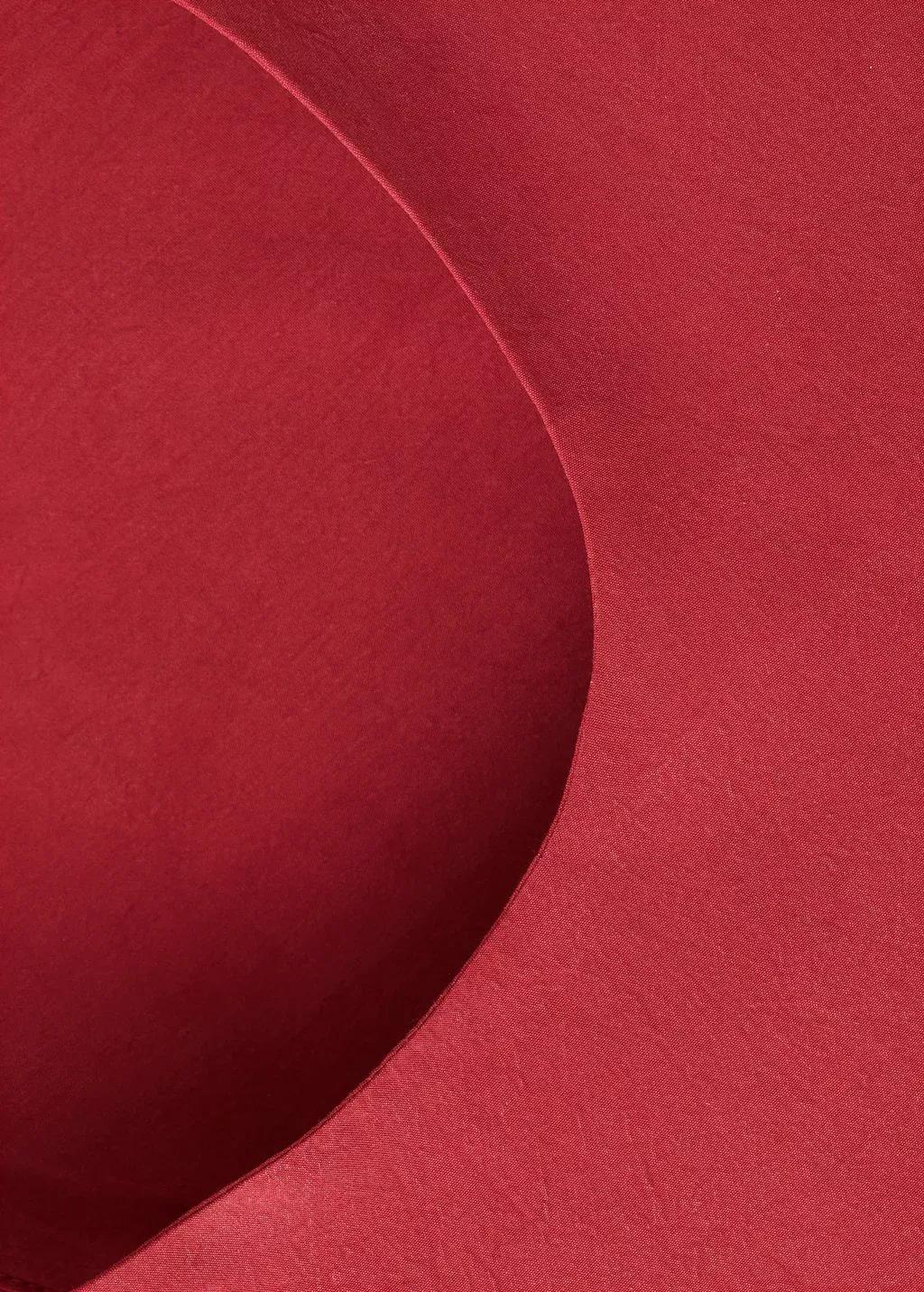 Red Fitted Lyocell Top, Red, large image number 1