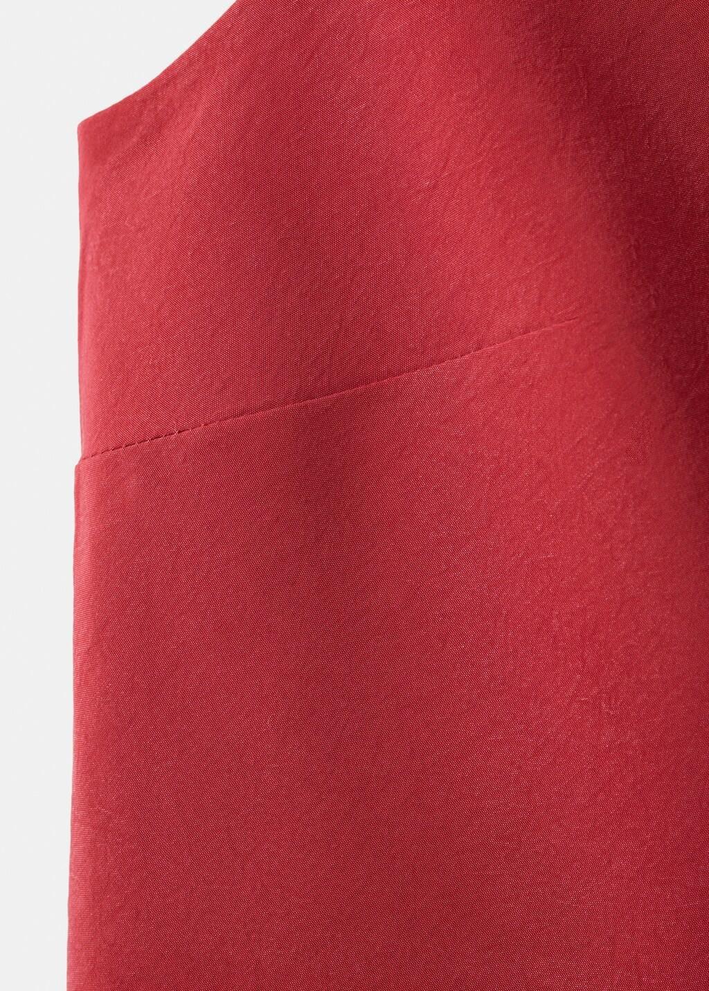 Red Fitted Lyocell Top, Red, large image number 5