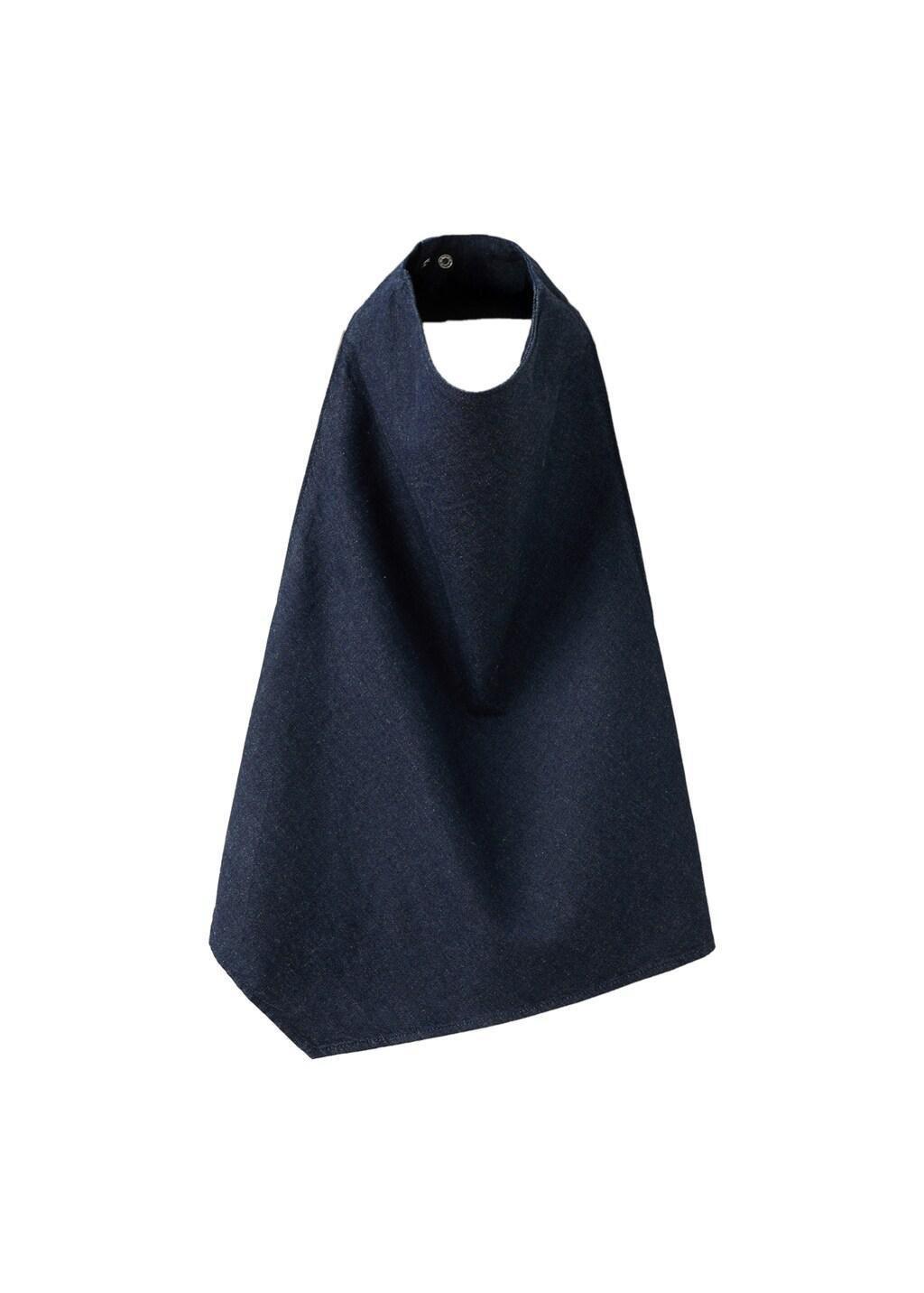 Blue Open-Back Denim Top, Open Blue, large image number 6