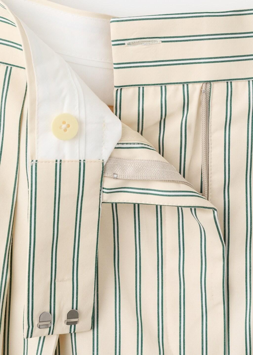 YELLOW Chalk-stripe straight trousers, 0201_12, large image number 1