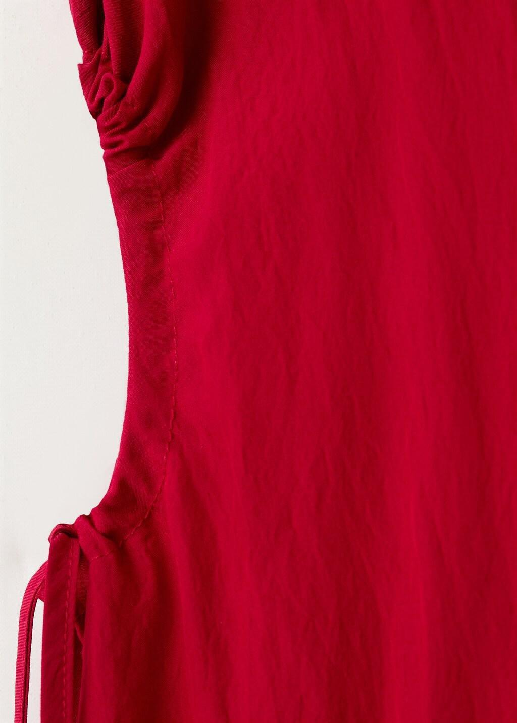 Red Cut-Out Dress With Ties, Red, large image number 4