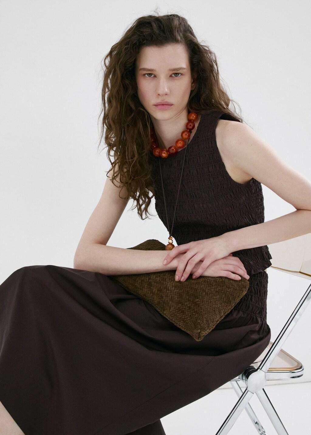 Brown Terry Cotton Top, 0201_32, large image number 6