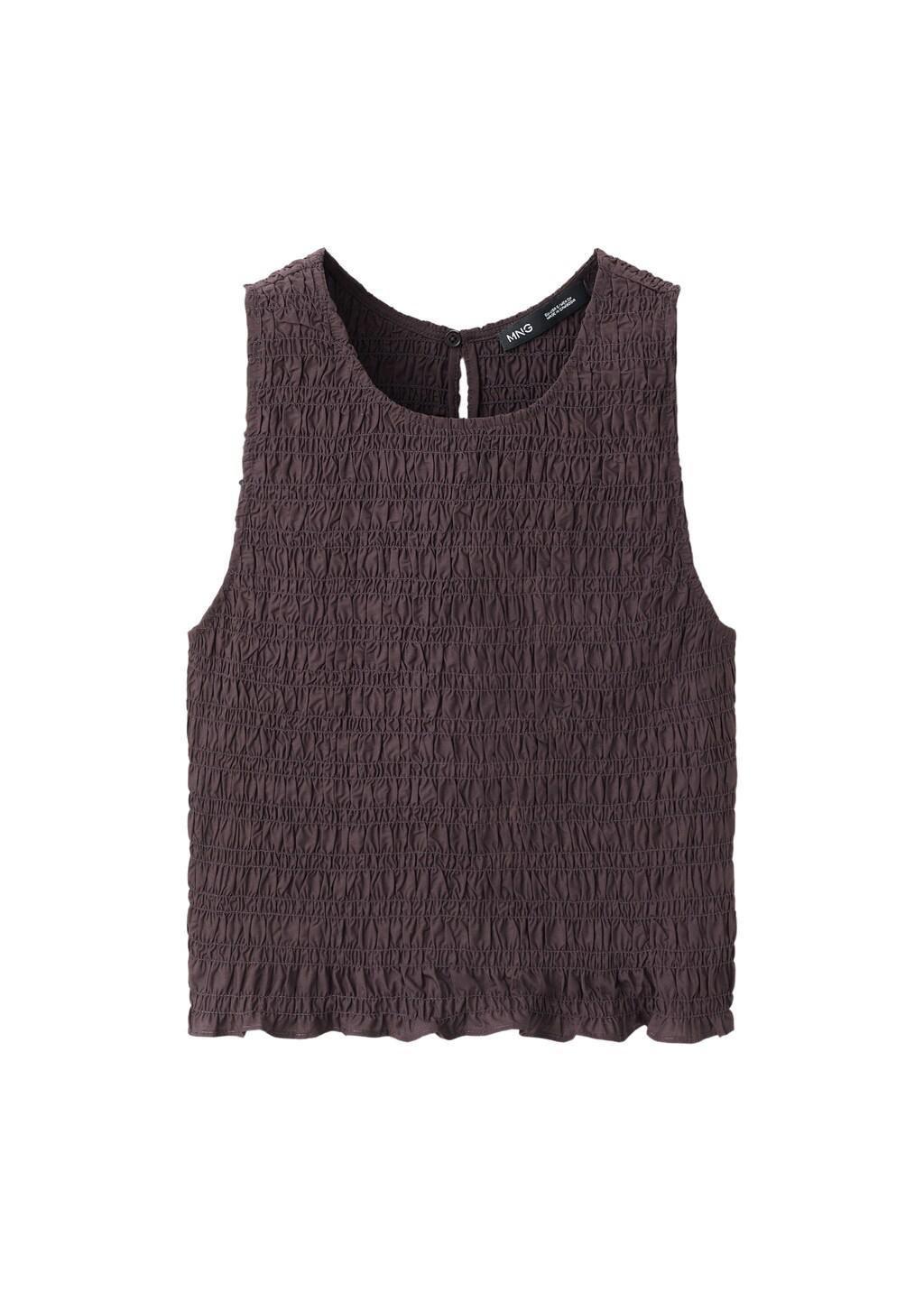 Brown Terry Cotton Top, 0201_32, large image number 7