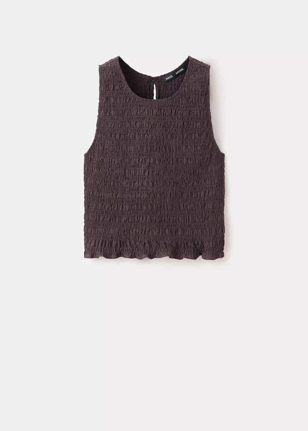 Brown Terry Cotton Top, 0201_32, large image number 8