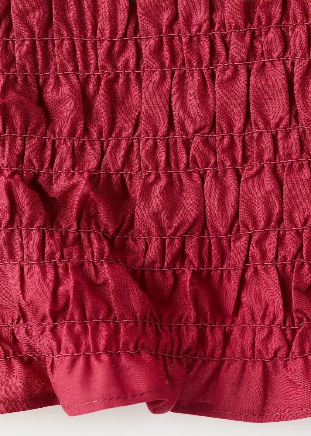 Red Terry Cotton Top, Red, large image number 5