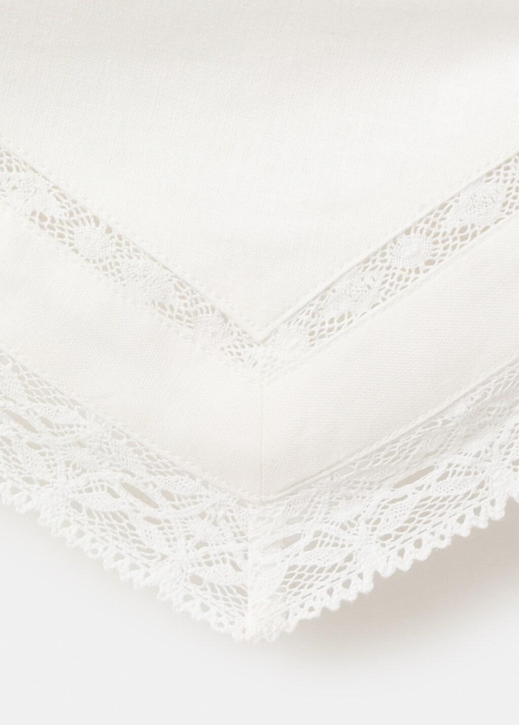 White Linen Top With Lace Details, 0201_02, large image number 4