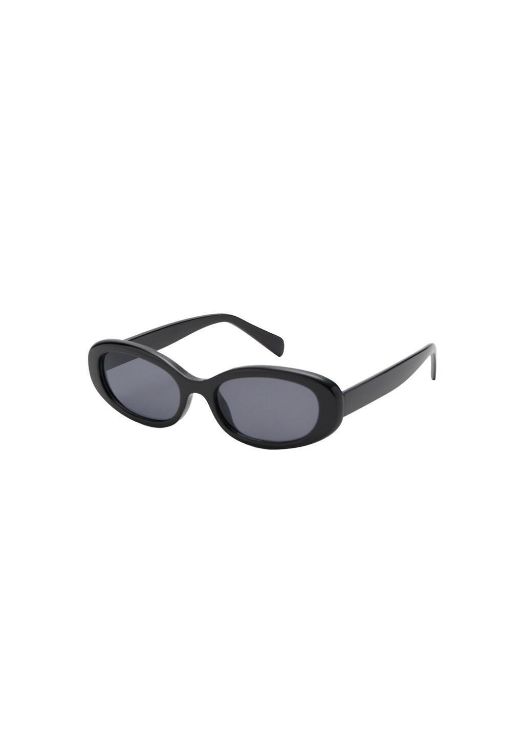 Black Oval-Frame Sunglasses, 0201_99, large image number 3